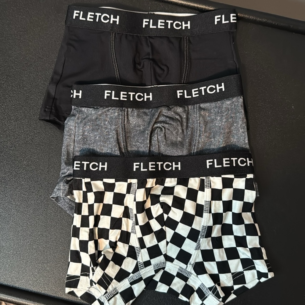Fletch Brand Checked Out Bamboo Boxer Briefs 18-24 Months New NIB